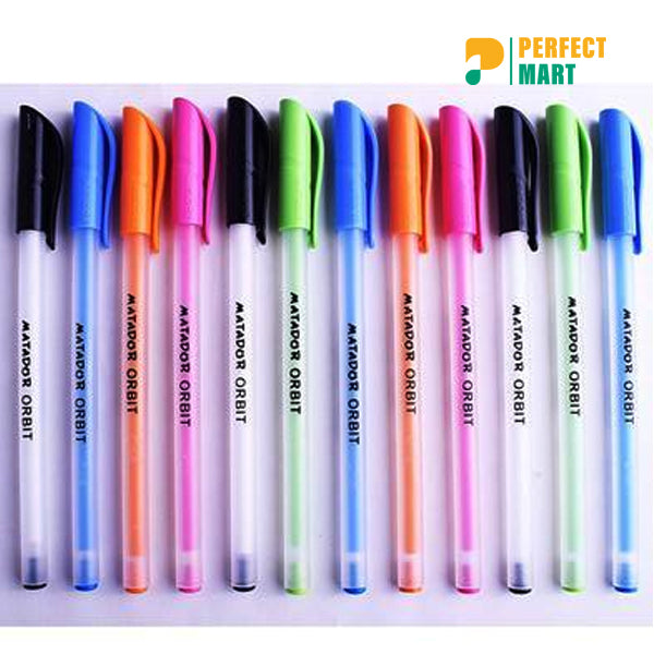Matador Orbit Ball Pen Black Ink (12Pcs)