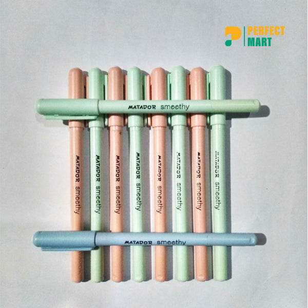 Matador Smoothy Premium Ball Pen Black Ink 6Pcs