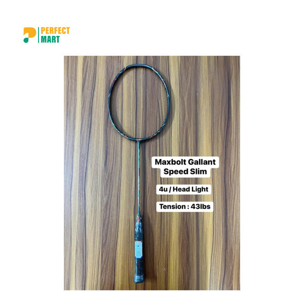 Maxbolt Gallant Speed Slim Badminton Racket (Grey)