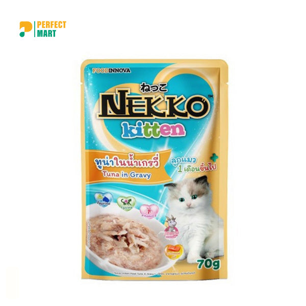 Nekko Kitten Pouch Tuna in Gravy 70g