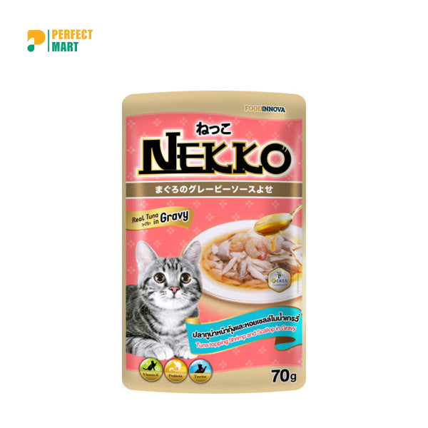 Nekko Tuna Topping Shrimp with Scallop Gravy - 70g