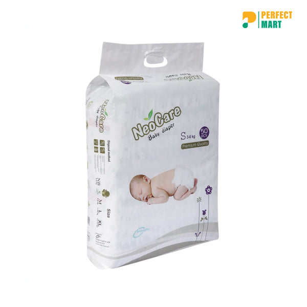 Neocare Premium Belt System Baby Diaper(3-6 Kg) (50 Pcs)