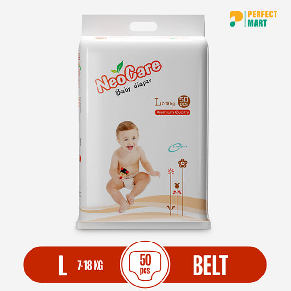 Neocare Premium Belt System Baby Diaper (7-18 kg) (50 Pcs)