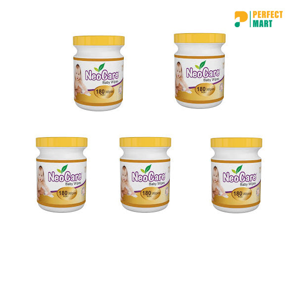 Neocare Soft Fabric Baby Friendly Baby Wipes 180pcs