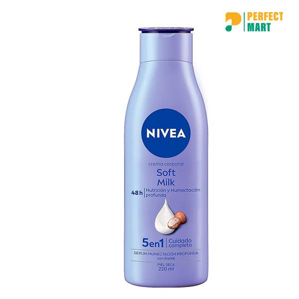 Nivea 5 en 1 Crema Corporal Cui. Completo Soft Milk- 220ml