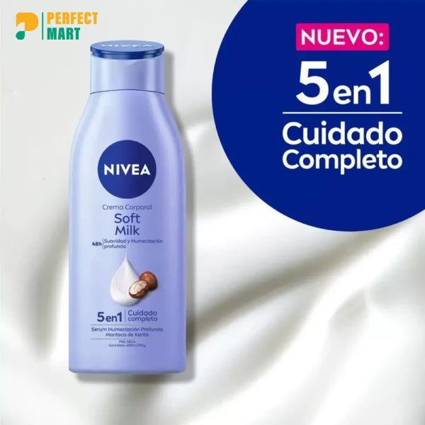 Nivea 5 en 1 Crema Corporal Cui. Completo Soft Milk- 220ml
