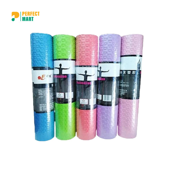 Non Slip Yoga and Exercise Mat - 6 mm - Multi color