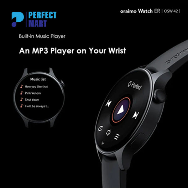 Oraimo Watch ER OSW-42 Amoled Black Smart Watch