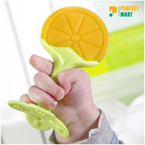 Orange Baby Silicone Hand Teether/Pacifiers CN -1Pcs