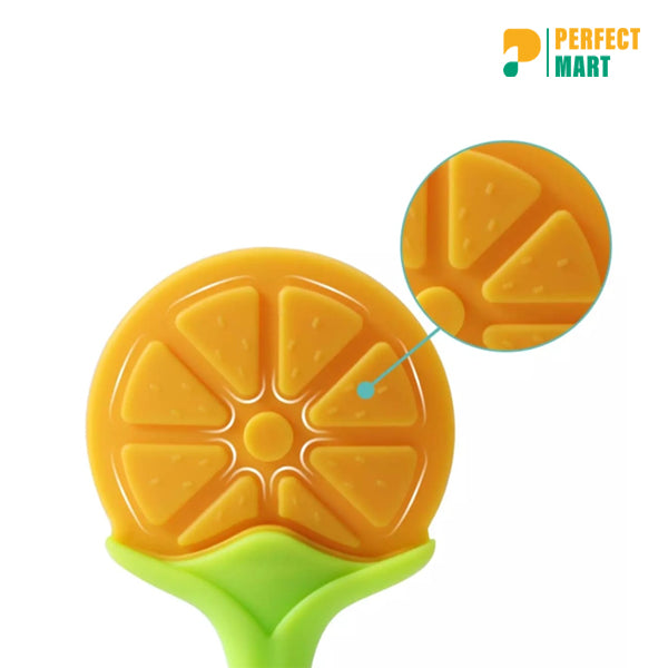 Orange Baby Silicone Hand Teether/Pacifiers CN -1Pcs