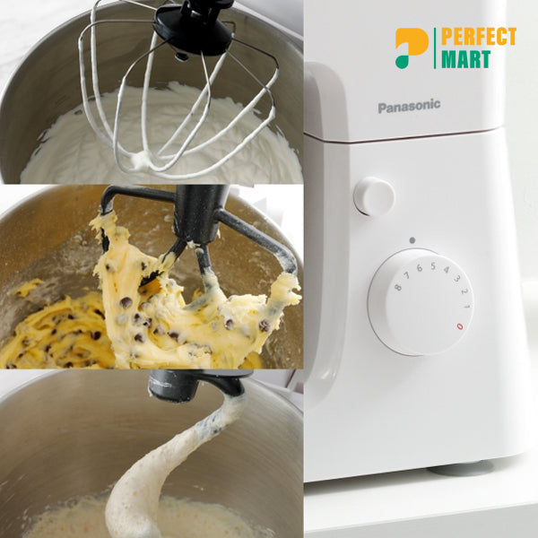 Panasonic MK-CM300WTZ 1000W Heavy Duty Kitchen Machine Stand Mixer