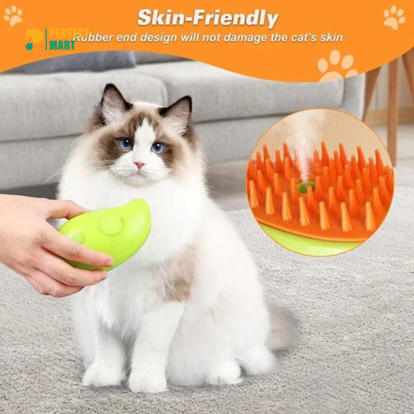 3 in 1 Electric Steamy Pet Hair Removal Grooming Moist Brush