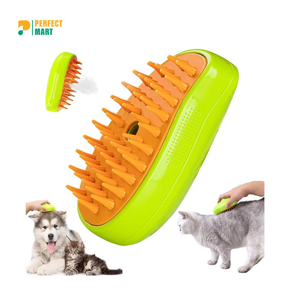 3 in 1 Electric Steamy Pet Hair Removal Grooming Moist Brush