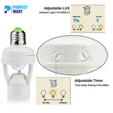 PIR Motion Sensor Bulb Holder (E27, 240V)