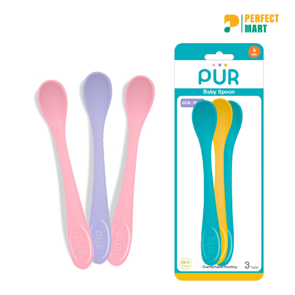 PUR Long Handle Spoon 3 Pcs