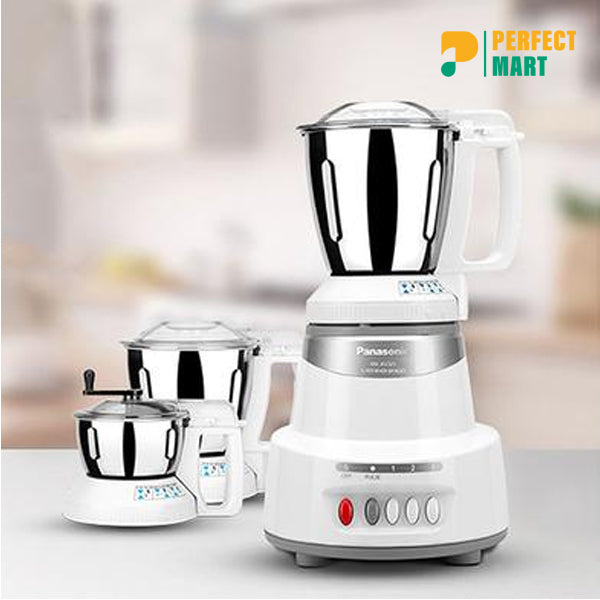 Panasonic MX-AV325 Mixer Grinder (3 Jar) 1500W (Marbel Silver)