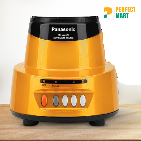 Panasonic MX-AV425 Mixer Grinder (4 in 1) 1500W  (Quartz Yellow)