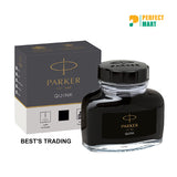 Parker Frontier Matte Black Fountain Pen Plus Quink Ink Bottle