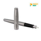 Parker Silver Classic Stainless Steel Ball Pen - Blue Ink