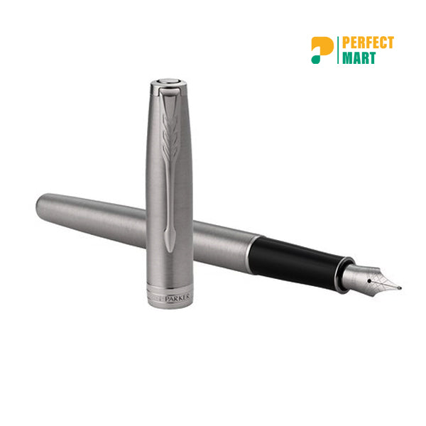 Parker Silver Classic Stainless Steel Ball Pen - Blue Ink