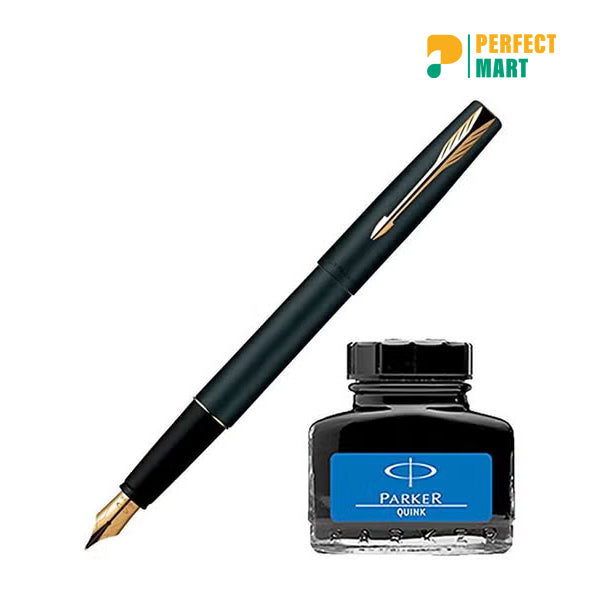 Parker Vector Fountain Pen with 30ml Black Ink Bottle