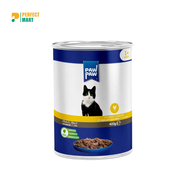 Paw Paw Adult Cat Food 400g Can Chicken