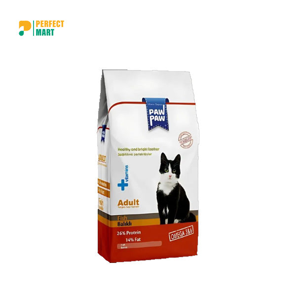 Paw Paw Adult Dry Cat Food Fish 500gm