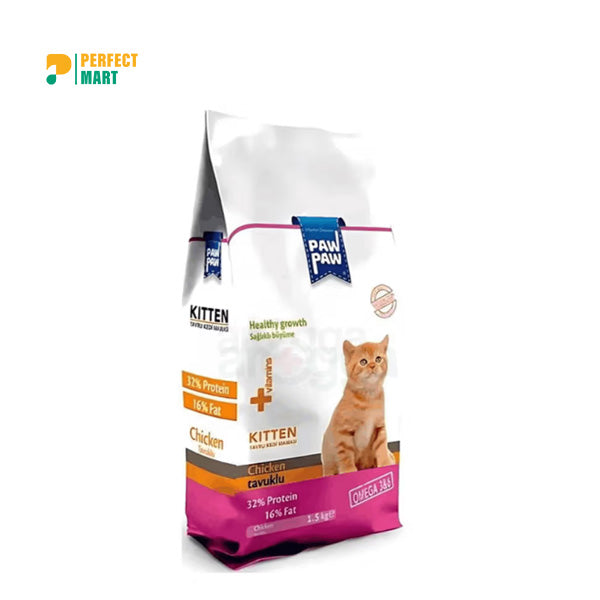 Paw Paw Kitten Chicken Tavuklu Cat Dry Food 1.5kg