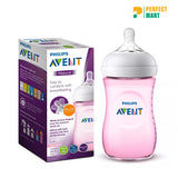 Philips Avent Natural Feeding Bottle 260ml Pink 1 Month+ (UK)