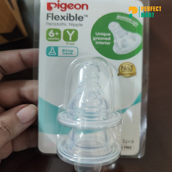 Pigeon Flexible Peristaltic Nipple (Y) 2pcs - 26660