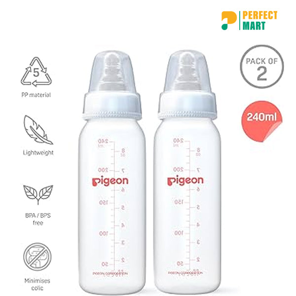 Pigeon Rpp With S Type Nipple (M) 240ml (Any Color) - 01890-5