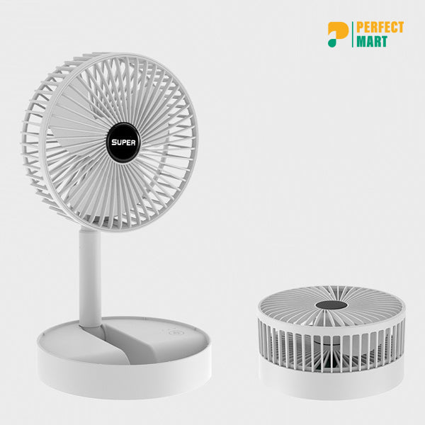 Portable USB Folding Fan Retractable Floor Standing Fan
