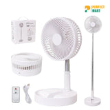 Portable USB Folding Fan Retractable Floor Standing Fan