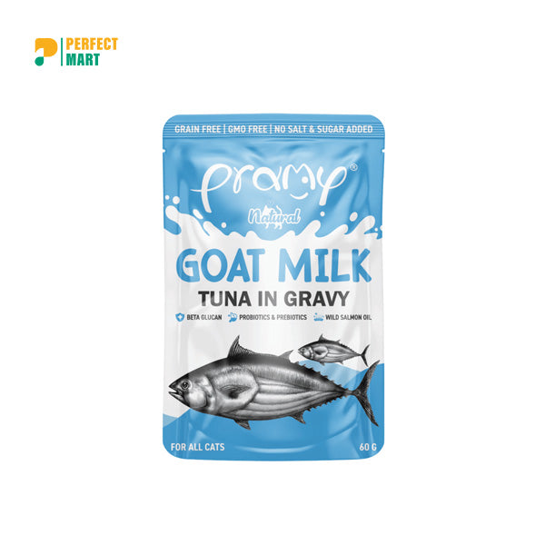 Pramy Natural Goat Milk Tuna in Gravy 60g