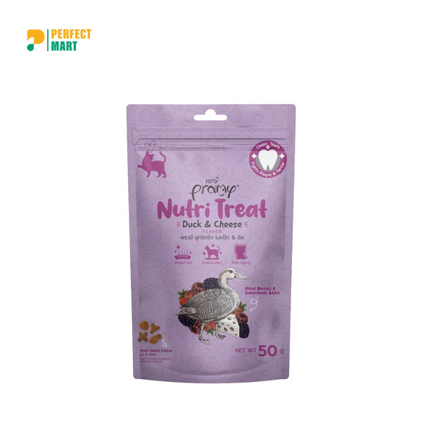 Pramy Nutri Treat Dry Cat Treat Duck & Cheese 50gm