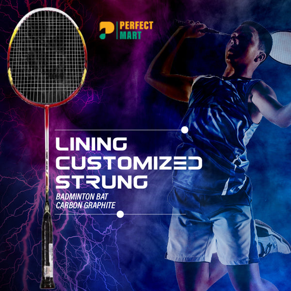 Lining Badminton Racket With Customized Strung
