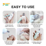 Professional Pet Nail Clippers with Adjustable Hole for Cats & Dogs
