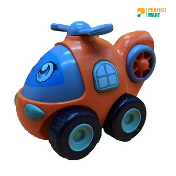 Pull and Back Car Set Food Grade Mini Plastic For Kids Gift-Model 2- 4 Pcs