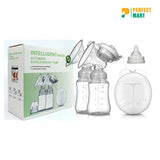 Double Electric Breast Pump Manual Breast Pump Portable with 2 Bottles