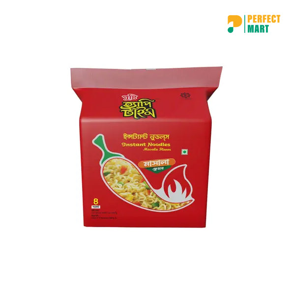 Pusti Happy Time Instant Noodles Masala 8 Pcs 440(±)40gm (Buy 2 Get 1 Free)