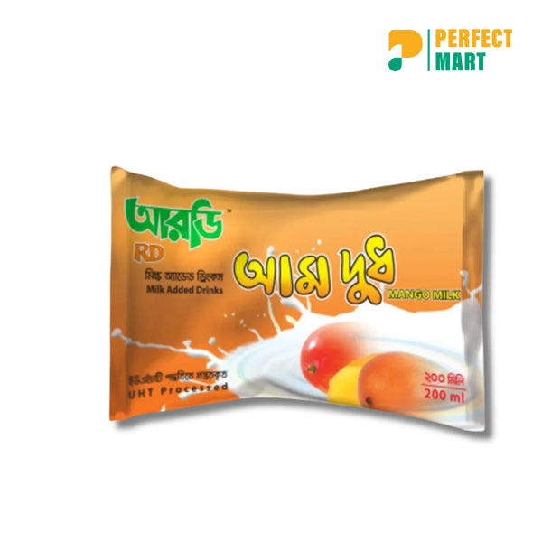 RD UHT Mango Milk 200ml (Poly Pack)