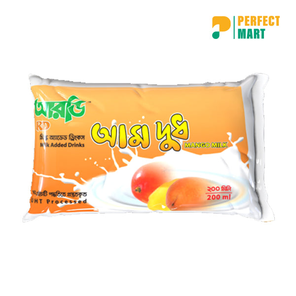 RD UHT Mango Milk 200ml (Poly Pack)
