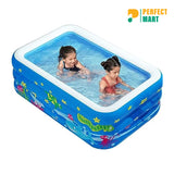 Rectangular Quick Set Inflatable Pool 120cm with Free Electric Pump