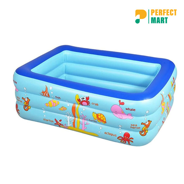 Rectangular Quick Set Inflatable Pool 120cm with Free Electric Pump