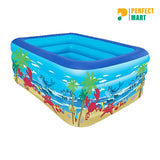 Rectangular Quick Set Inflatable Pool 120cm with Free Electric Pump