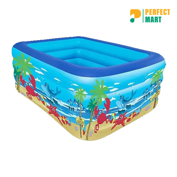 Rectangular Quick Set Inflatable Pool 120cm with Free Electric Pump