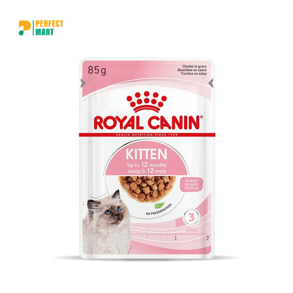 Royal Canin Kitten Wet Food Pouch Gravy 85g