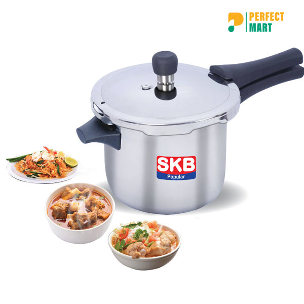 SKB Food-Grade Stainless Steel Pressure Cooker Popular Whistle System 2 Ltr