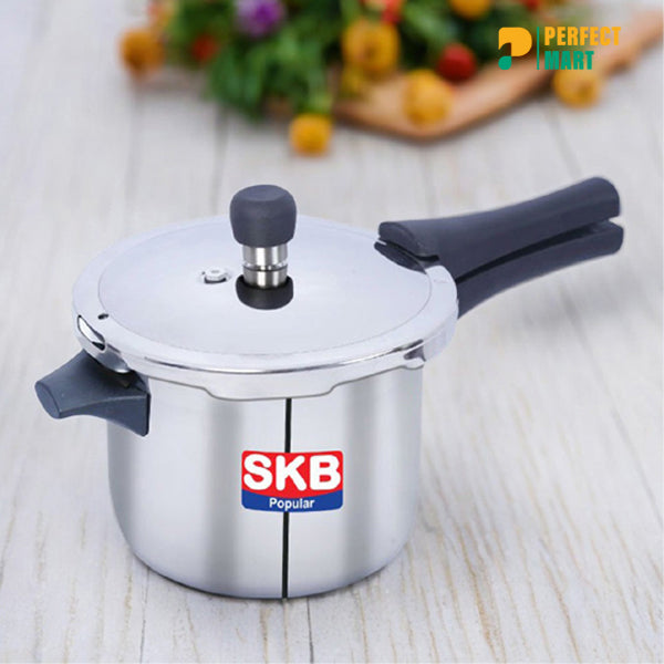 SKB Food-Grade Stainless Steel Pressure Cooker Popular Whistle System 2 Ltr