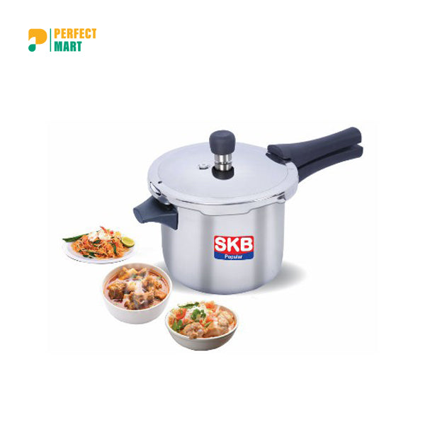 SKB Food-Grade Stainless Steel Pressure Cooker Popular Whistle System 2 Ltr